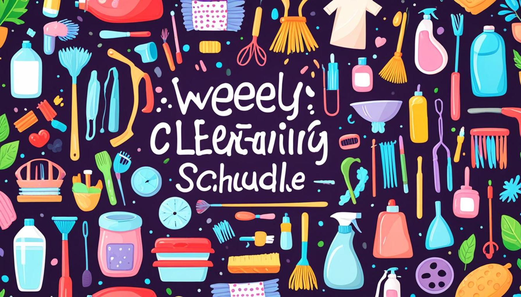 The importance of weekly cleaning schedules for a healthy and organized home