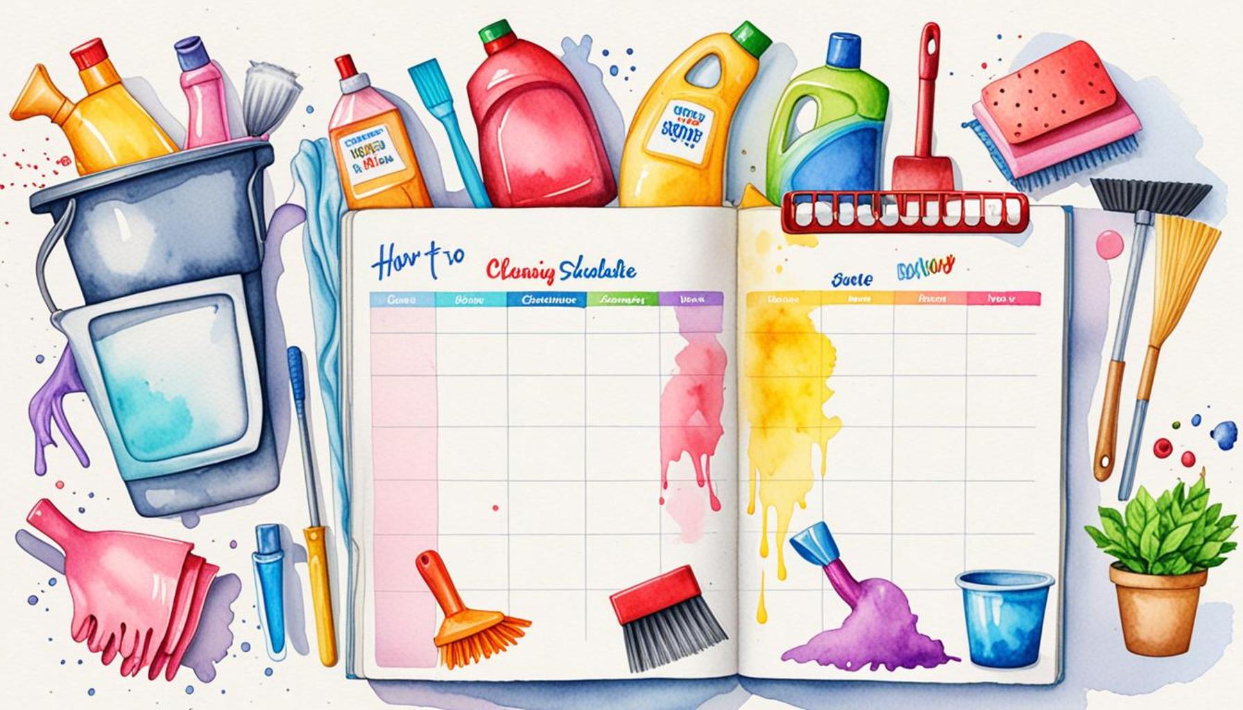 How to Create an Efficient Cleaning Schedule for the Week