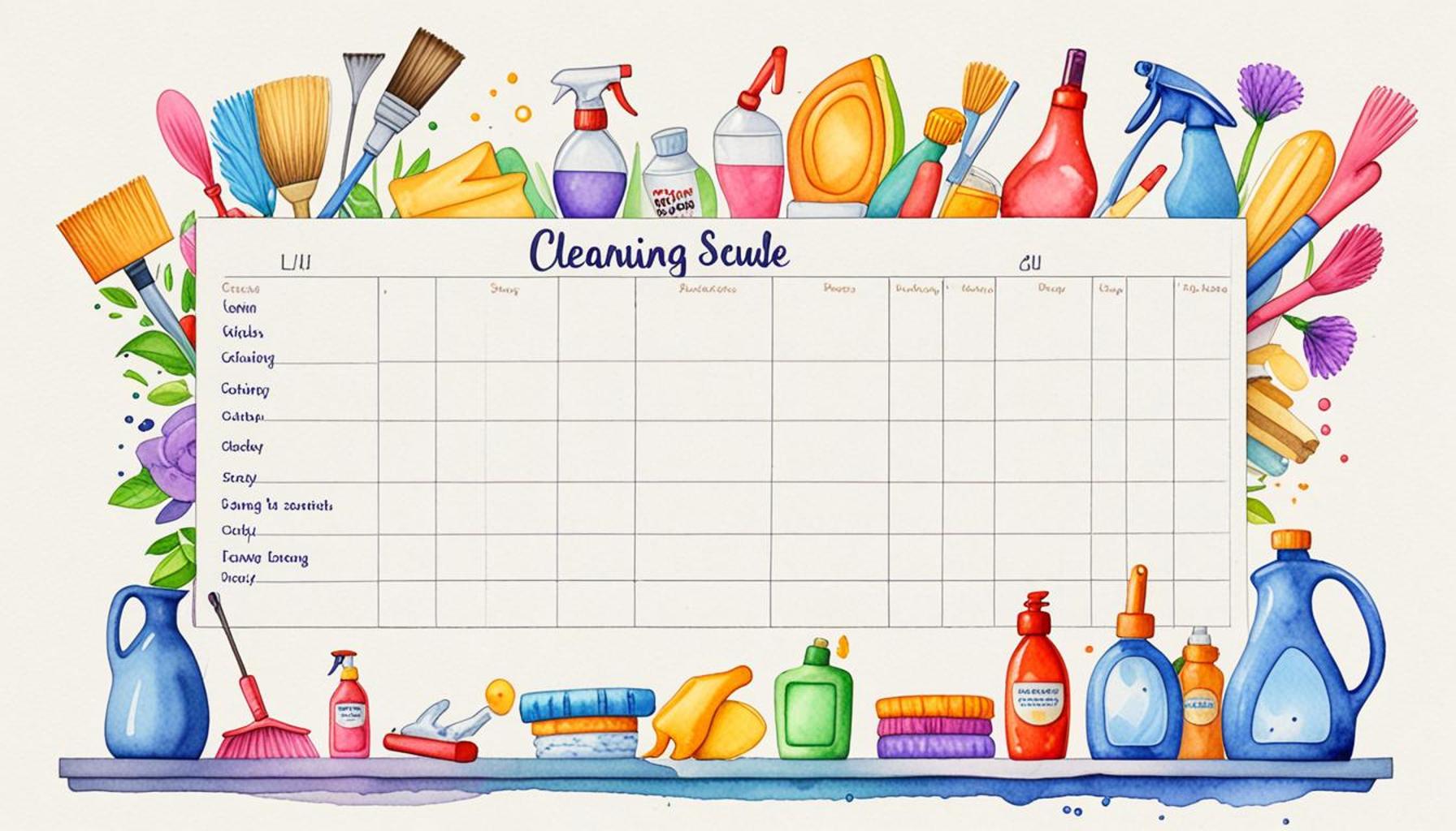 Creating a Cleaning Schedule: Balancing Routine and Flexibility
