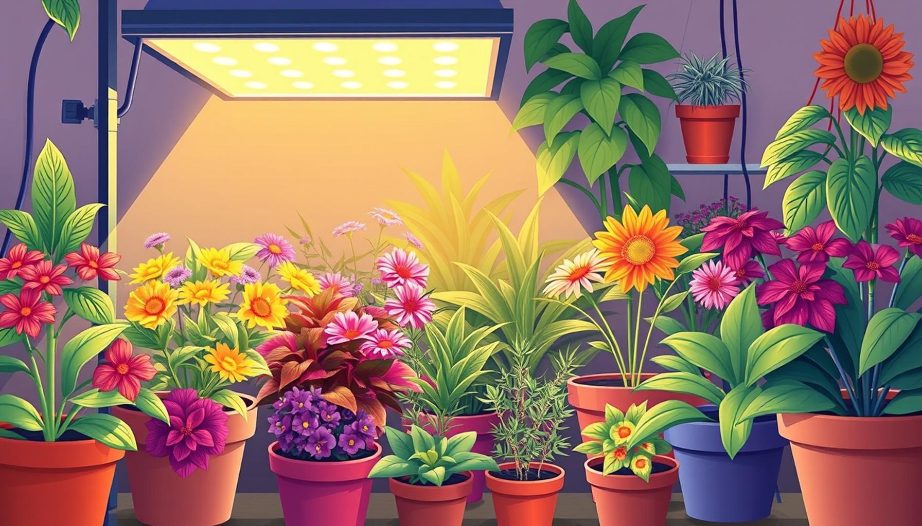 Selecting the Best Grow Lights for Specific Plant Types in Home Gardens